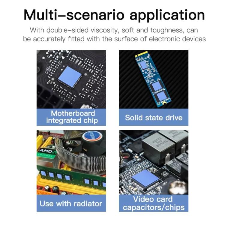 MaAnt DR-03 100pcs /Box Insulating Thermal Conductive Silicone Spacer CPU Thermal Spacer(Gray) - free shipping - PMC TechLife - Order now!
