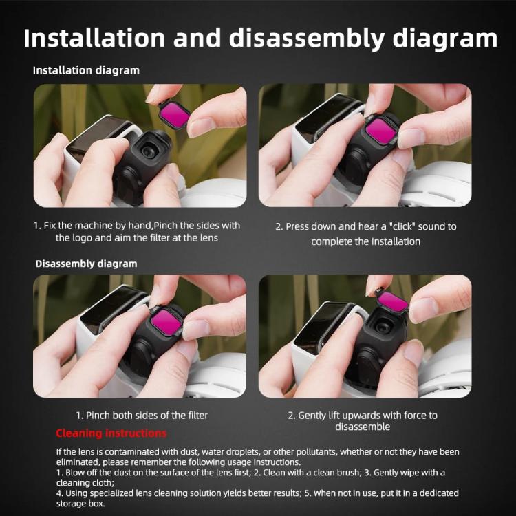 For DJI Flip BRDRC Lens Filters Protective Lens Accessories, Style: ND8 - free shipping - PMC TechLife - Order now!