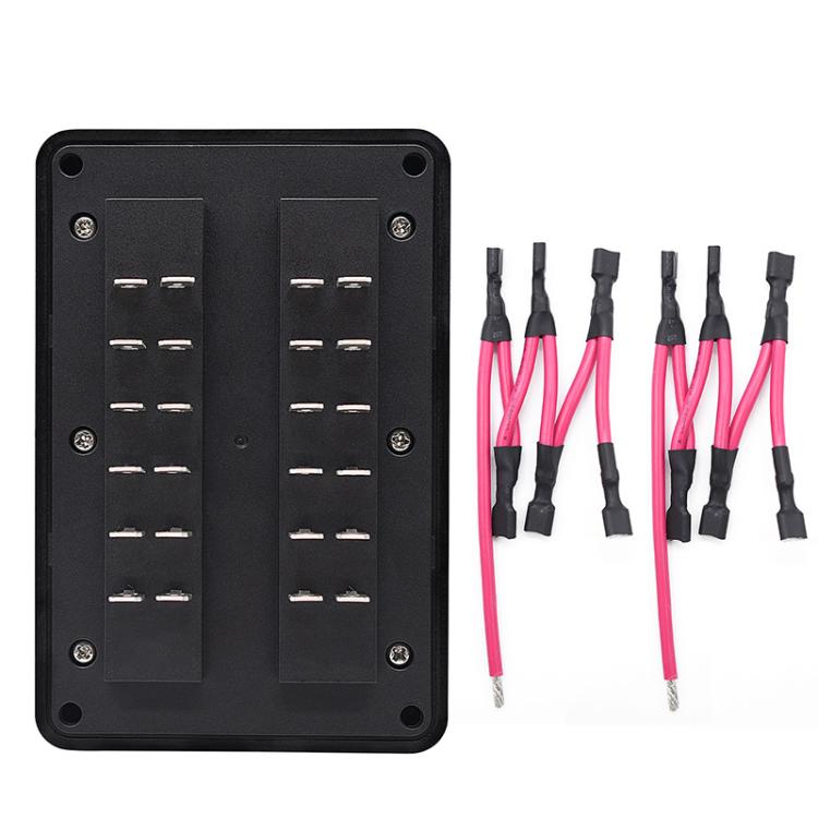 One In And One Out 12-Way Fuse Box LED Indicator With Sticker(ZH-1704B2) - Fuse by PMc TechLife | Online Shopping South Africa | PMc TechLife | Buy Now Pay Later Mobicred