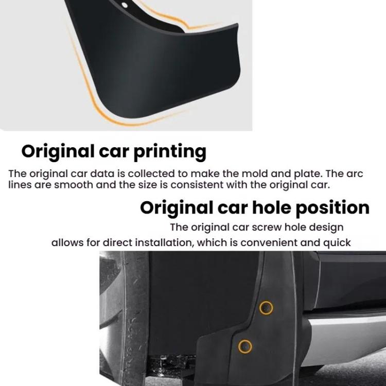 For 2023-2024 Kia Niro HEV Car Tire Soft Rubber Mudguard(Black) - Wheels Tires & Parts by PMc TechLife | Online Shopping South Africa | PMc TechLife | Buy Now Pay Later Mobicred