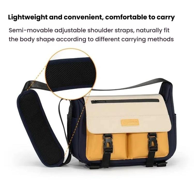 Cwatcun D191 Large Shoulder Camera Bag Waterproof Crossbody Microsingle DSLR Camera Messenger Bag - free shipping - PMC TechLife - Order now!