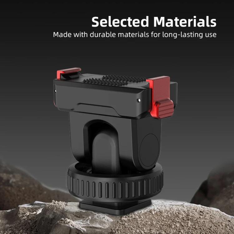 For Osmo Action 3 / 4 / 5 Pro Flymile AC5003 Magnetic Head Quick Release Base(Black) - free shipping - PMC TechLife - Order now!