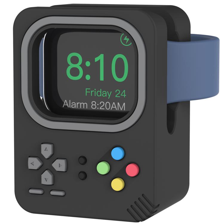 For Apple Watch AhaStyle DD05 Silicone Mini Charging Stand, Without Charger(Black) - Charger / Holder by AhaStyle | Online Shopping South Africa | PMC TechLife | Buy Now Pay Later Mobicred