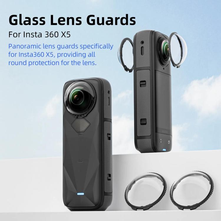 For Insta360 X5 Camera aMagisn Lens Guard Protector Detachable Anti-Scratch Glass Cover Standard Edition - free shipping - PMC TechLife - Order now!
