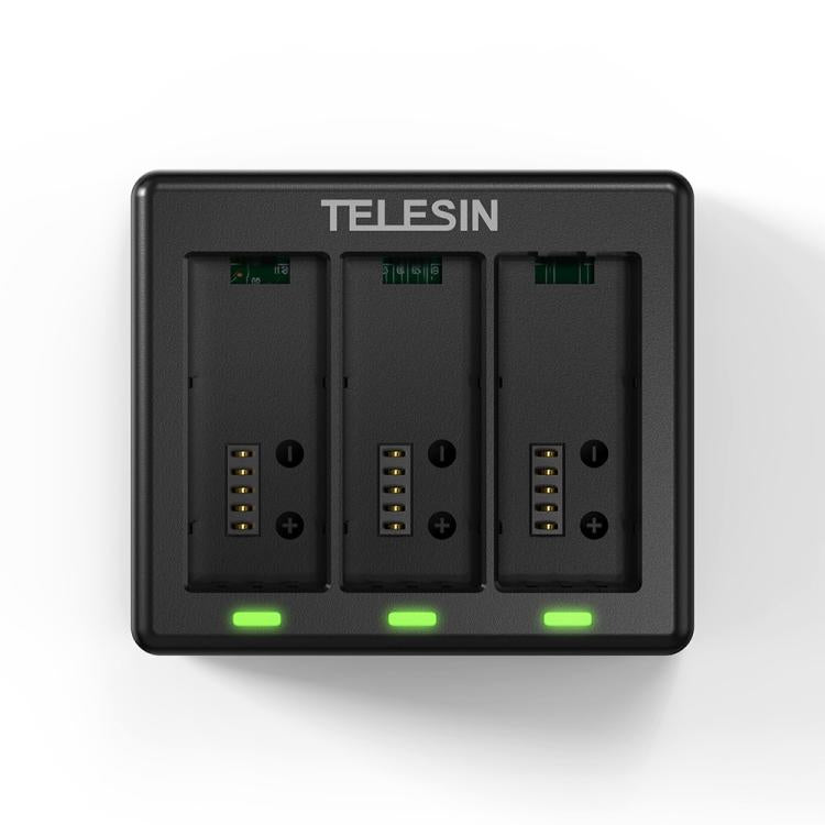 For GoPro HERO13 Black TELESIN 3 Slots Charging Base Action Camera Accessories(Black) - free shipping - PMC TechLife - Order now!