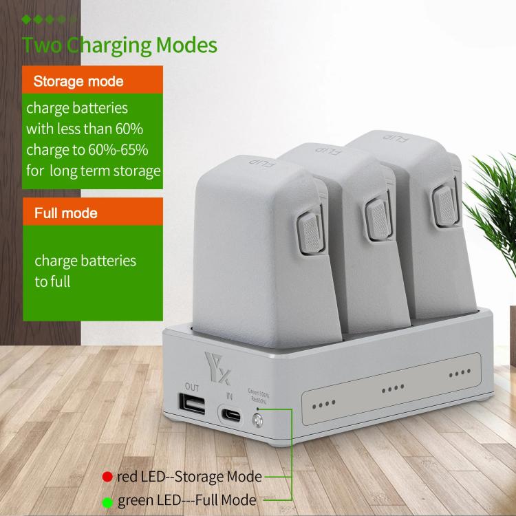 For DJI Flip YX 3-Way Charger Bidirectional Battery Management System - free shipping - PMC TechLife - Order now!