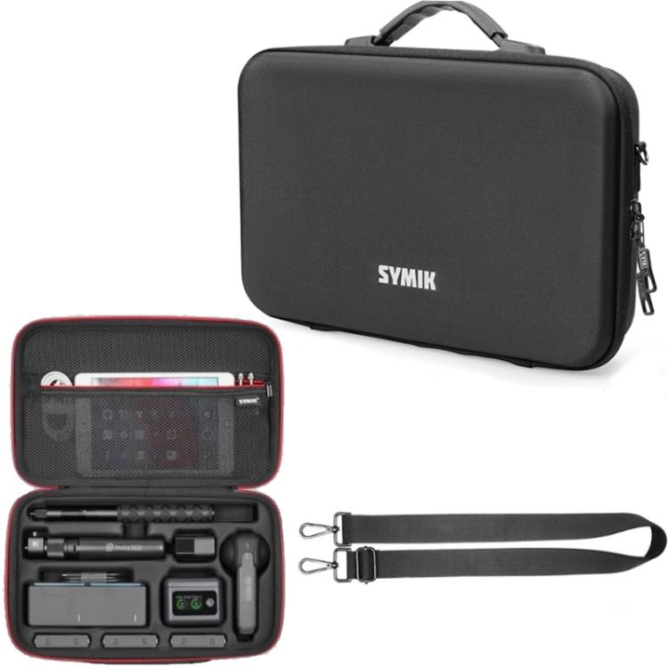For Insta360 X5 / X4 Camera SYMIK Large Capacity Storage Bag Handbag Messenger Carrying Case(Black) - free shipping - PMC TechLife - Order now!