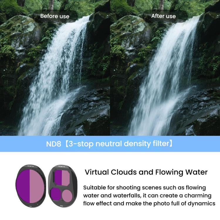 For DJI Mavic 4 Pro RCSTQ Lens Filter, Style: ND8/PL+ND16/PL+ND32/PL - free shipping - PMC TechLife - Order now!