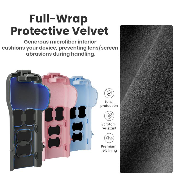For DJI Osmo Pocket 3 Camera aMagisn Protective Cover Storage Case with 4 Magnetic Filter Slots(Pink) - free shipping - PMC TechLife - Order now!