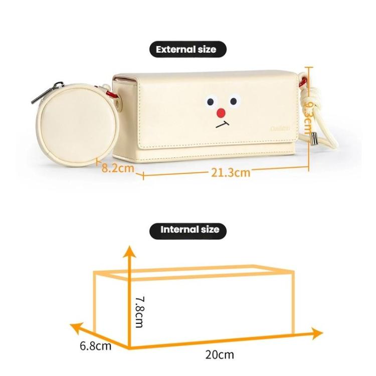 For DJI Pocket 3 Cwatcun D195 Medium Pocket Tripod Camera Bag Camera Accessories Shoulder Bag(White) - free shipping - PMC TechLife - Order now!