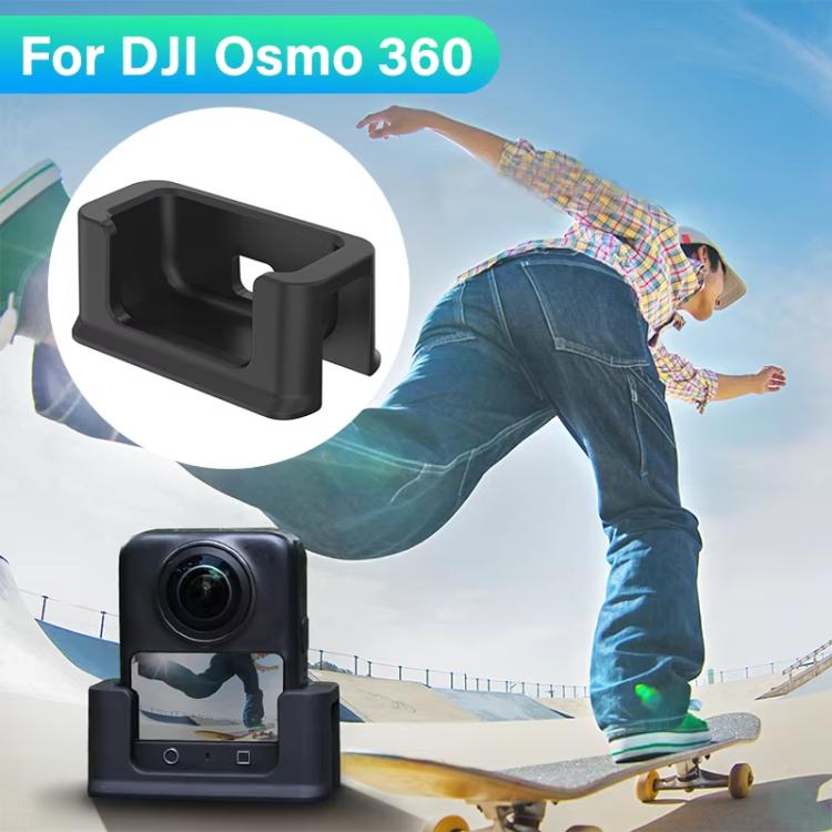 For DJI Osmo 360 Action Camera CYNOVA Silicone Mount Base Desktop & Car Holder(Black) - free shipping - PMC TechLife - Order now!