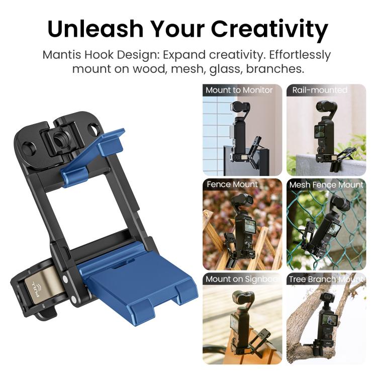 For DJI Pocket 3 aMagisn Mantis Extension Frame Magnetic Mount for Hands-Free Vlogging(Black) - free shipping - PMC TechLife - Order now!