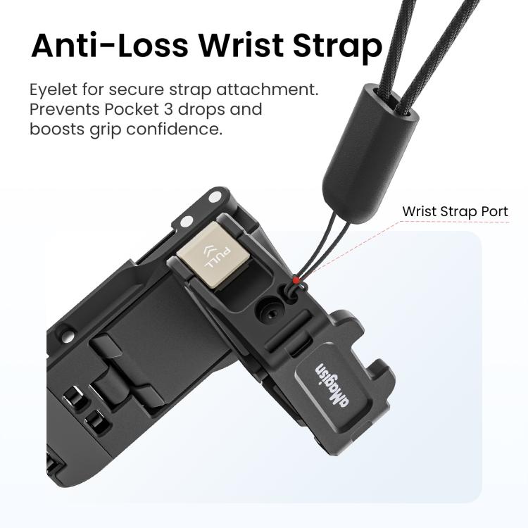 For DJI Pocket 3 aMagisn Mantis Extension Frame Magnetic Mount for Hands-Free Vlogging(Black) - free shipping - PMC TechLife - Order now!