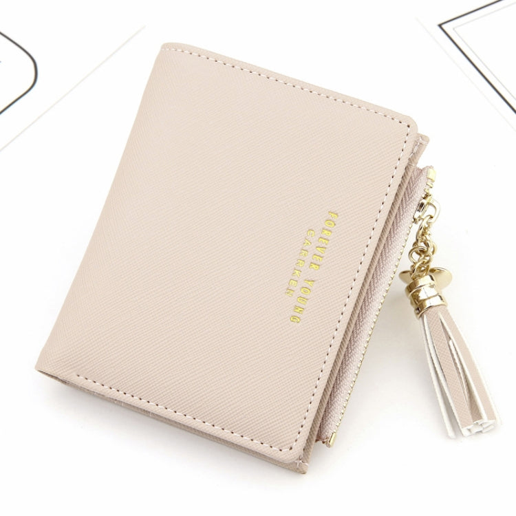 Lady Short Cross-Streaked Suzip Wallet(Pink) - Wallets by PMC TechLife | Online Shopping South Africa | PMC TechLife | Buy Now Pay Later Mobicred