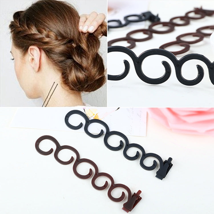 Elegance Hair Braider Flower Magic Hair Clip Queue Twist Plait Hairstyle Styling Accessories,Size:13.5x2.5cm(Black) - Hair Trimmer by PMC Jewellery | Online Shopping South Africa | PMC Jewellery