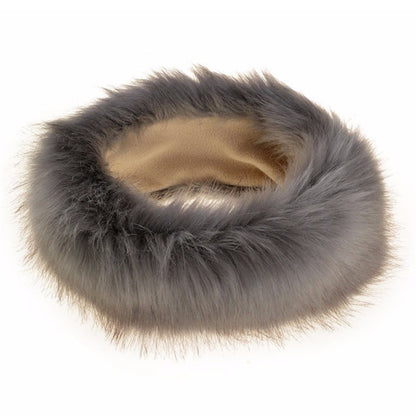 Unisex Winter Imitation Fox Fur Headband Bomber Hat, Size:L（58-60cm）(Gray) - Bomber Hats by PMC Jewellery | Online Shopping South Africa | PMC Jewellery