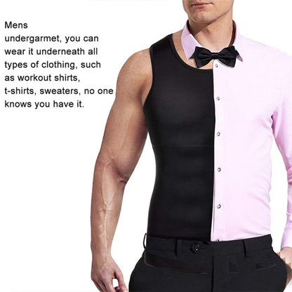 Men Slimming Body Shaper Vest Underwear, Size: L(Black) -  by PMC Jewellery | Online Shopping South Africa | PMC Jewellery