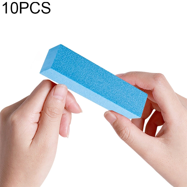 10 PCS Tofu Block Nail Polish Four Squares High Elastic Cotton Manicure Sand Block (Blue) - Grinding Tools & Accessories by PMC Jewellery | Online Shopping South Africa | PMC Jewellery | Buy Now Pay Later Mobicred