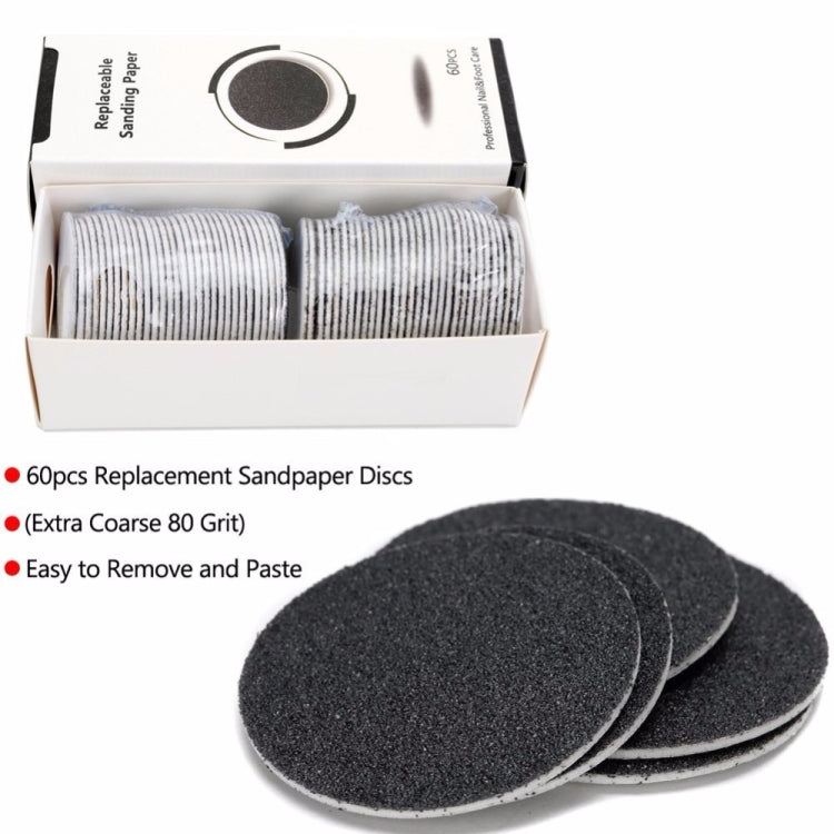 Electric Foot File Speed Adjustable Sandpaper Discs Callus Remover Pedicure Fast Remove Feet Hard Cracked Dry Dead Skin Tool, Plug Type:EU plug(Black) - Grinding Tools & Accessories by PMC Jewellery | Online Shopping South Africa | PMC Jewellery | Buy Now Pay Later Mobicred