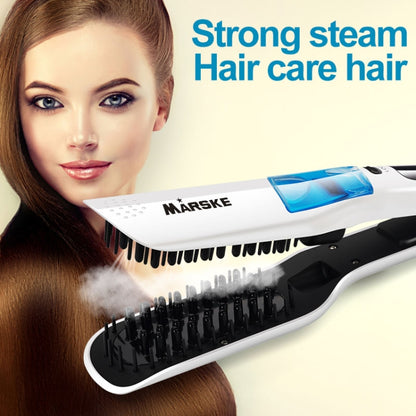 Professional Steam Hair Straightener Comb Brush Digital Control Ceramic Hair Iron Electric Hair Straightening Brush Styling Tool - Combs by PMC Jewellery | Online Shopping South Africa | PMC Jewellery