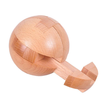 Wooden Adult Educational Toy Ball-shaped Lock Puzzle Toy -  by PMC Jewellery | Online Shopping South Africa | PMC Jewellery