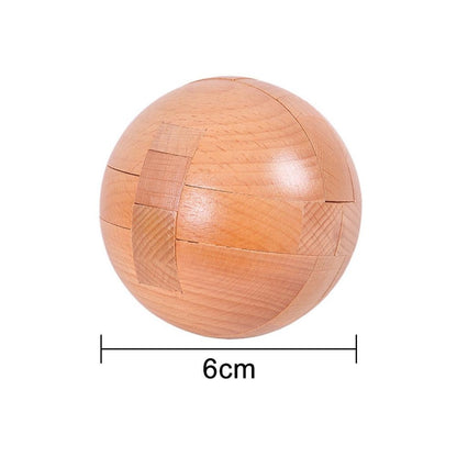 Wooden Adult Educational Toy Ball-shaped Lock Puzzle Toy -  by PMC Jewellery | Online Shopping South Africa | PMC Jewellery