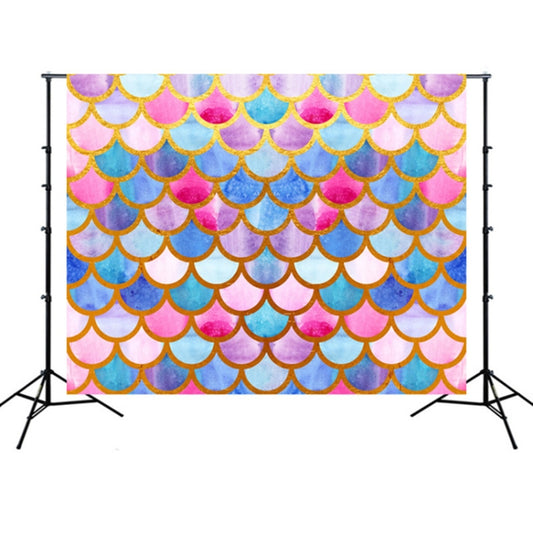 2.1m x 1.5m Mermaid Scales 3D Childrens Birthday Party Photo Photography Background Cloth - Birthday Party by PMC Jewellery | Online Shopping South Africa | PMC Jewellery