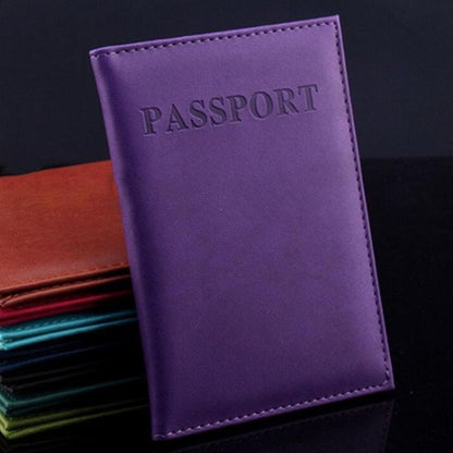 Artificial Leather Travel Passport Cover(black) - Card & Passport Bags by PMC Jewellery | Online Shopping South Africa | PMC Jewellery