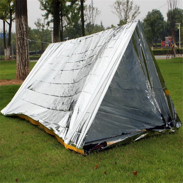 Emergency Simple Tent Outdoor Rescue Blanket First Aid Sunscreen Insulation Blanket, Color:Silver - Tents & Accessories by PMC TechLife | Online Shopping South Africa | PMC TechLife | Buy Now Pay Later Mobicred