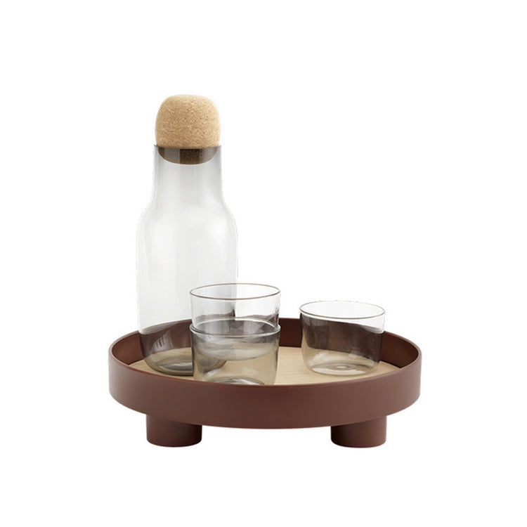 Multifunctional Storage Fruit Tray Cup Perfume Debris Desktop Decoration Plate Tray(Black) - free shipping - PMc TechLife - Order now!