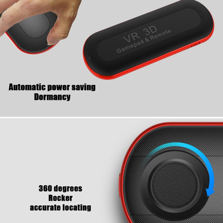 Smart Wireless Bluetooth Gamepad Controller 3D VR Virtual Reality Glasses Joystick Remotes Compatible with Android / IOS(Black) - VR Accessories by PMC TechLife | Online Shopping South Africa | PMC TechLife