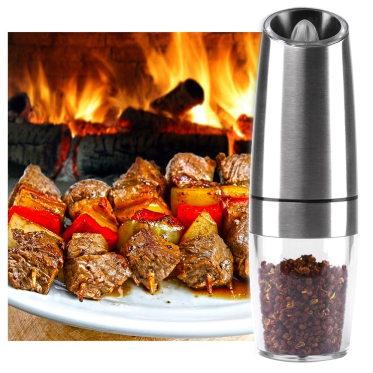 Automatic Electric Pepper Grinder Salt Mill with LED Light - Stirrer & Squeezer by PMC TechLife | Online Shopping South Africa | PMC TechLife | Buy Now Pay Later Mobicred