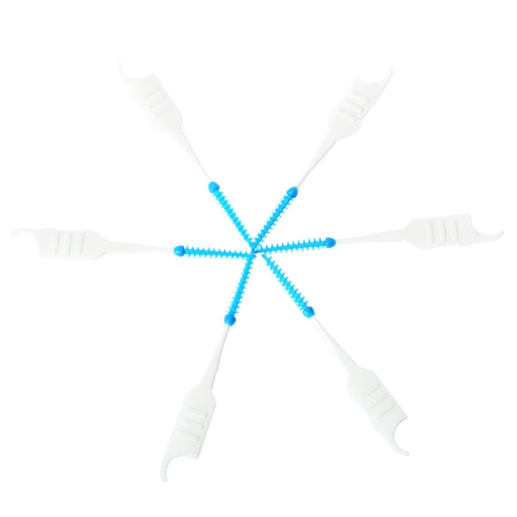 200pcs / Box Double Head Soft Silicone Spiral Floss Portable Dental Care Cleaning Tool - Dental Tools by PMC TechLife | Online Shopping South Africa | PMC TechLife | Buy Now Pay Later Mobicred
