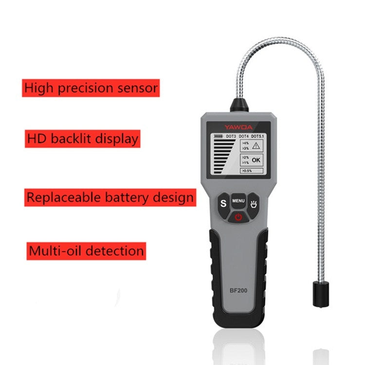 YAWOA BF200 Intelligent Brake Fluid Detector Brake Fluid Detection Pen Brake Fluid Moisture Detector - Electronic Test by PMC Jewellery | Online Shopping South Africa | PMC Jewellery