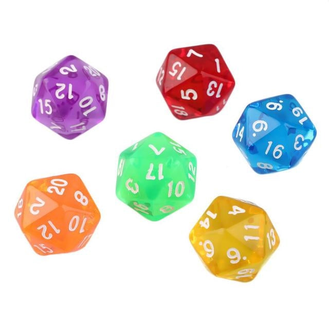 50 PCS Polyhedron Outdoor Bar Family Party Game Dice Board Game Accessories(Random Color Dlivery) - Gambling by PMC Jewellery | Online Shopping South Africa | PMC Jewellery