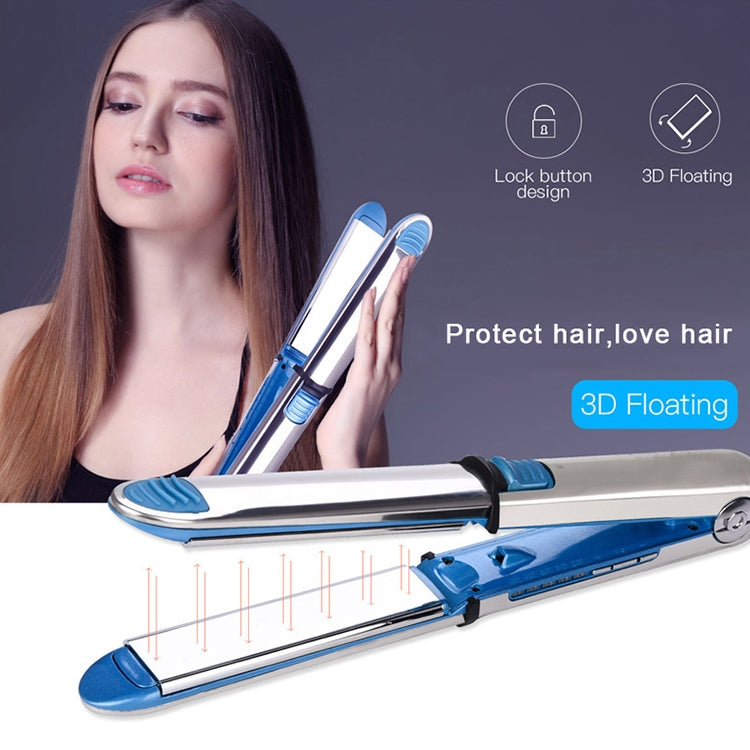 Titanium Hair Straightener Flat Iron(EU) - Hair Curler by PMC Jewellery | Online Shopping South Africa | PMC Jewellery