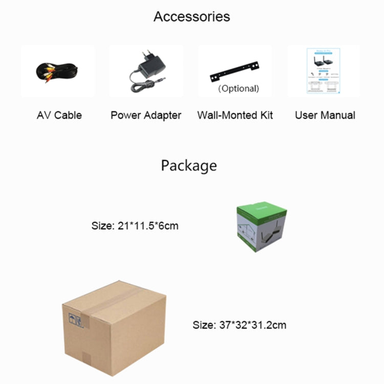 Measy AV530-2 5.8GHz Wireless Audio / Video Transmitter + 2 Receiver, Transmission Distance: 300m, US Plug - Set Top Box & Accessories by Measy | Online Shopping South Africa | PMC Jewellery | Buy Now Pay Later Mobicred