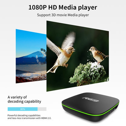 R69 1080P HD Smart TV BOX Android 4.4 Media Player wtih Remote Control, Quad Core Allwinner H3, RAM: 2GB, ROM: 16GB, 2.4G WiFi, LAN, AU Plug - Allwinner H3 by PMC Jewellery | Online Shopping South Africa | PMC Jewellery | Buy Now Pay Later Mobicred