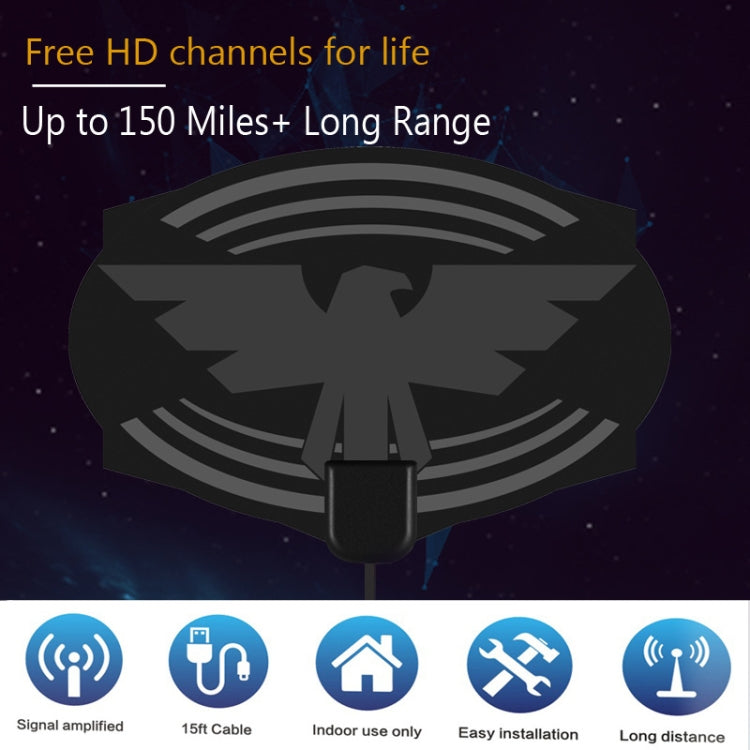 MYC-HDTV049 25dB 4K HDTV Antenna, Reception Range: 150 Miles - DVB-T & Simulation Antenna by PMC Jewellery | Online Shopping South Africa | PMC Jewellery | Buy Now Pay Later Mobicred