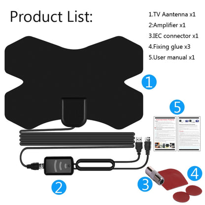 MYC-HDTV050 X Shield 25dB 4K HDTV Antenna, Reception Range: 150 Miles - DVB-T & Simulation Antenna by PMC Jewellery | Online Shopping South Africa | PMC Jewellery | Buy Now Pay Later Mobicred