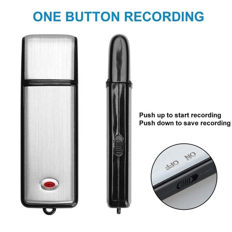 SK858 32GB Rechargeable Portable U-Disk Meeting Voice Recorder (Black) - U-Disk Recorder by PMC Jewellery | Online Shopping South Africa | PMC Jewellery | Buy Now Pay Later Mobicred