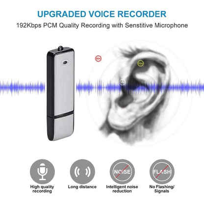 SK858 32GB Rechargeable Portable U-Disk Meeting Voice Recorder (Black) - U-Disk Recorder by PMC Jewellery | Online Shopping South Africa | PMC Jewellery | Buy Now Pay Later Mobicred