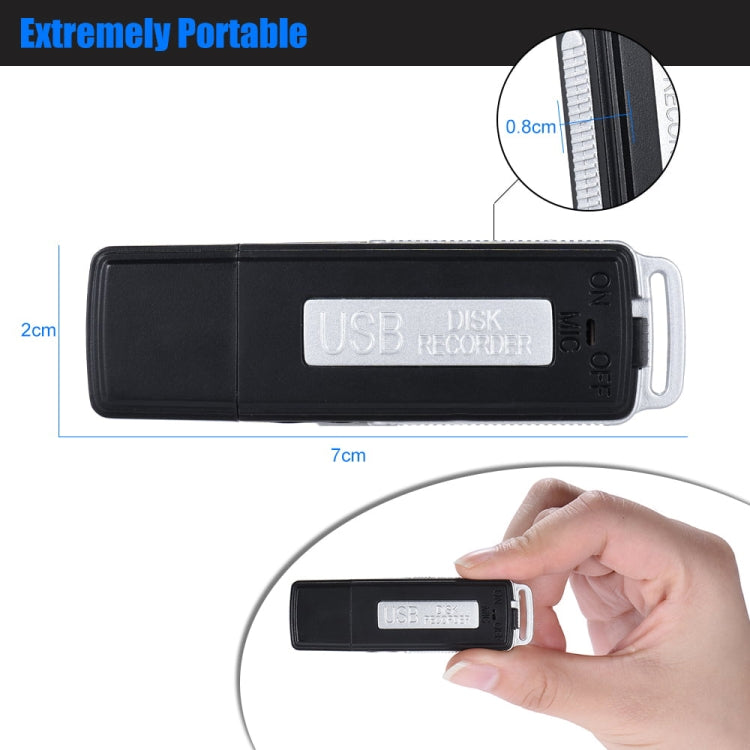 SK868 64GB Rechargeable Portable U-Disk Voice Recorder - U-Disk Recorder by PMC TechLife | Online Shopping South Africa | PMC TechLife | Buy Now Pay Later Mobicred
