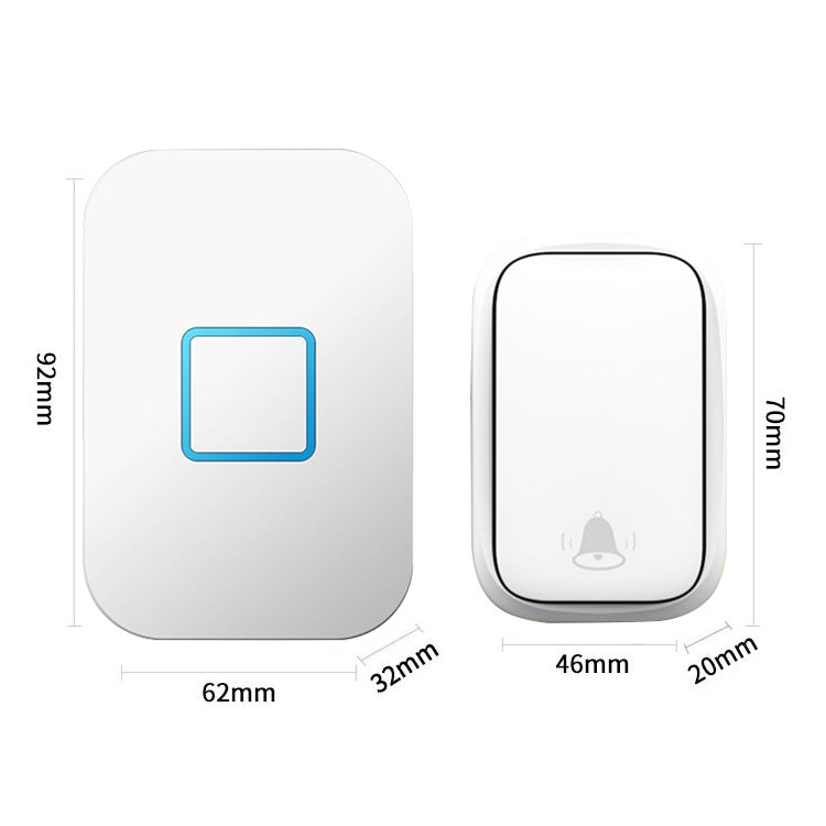 CACAZI FA88 Self-Powered Smart Home Wireless Doorbell, EU Plug(White) - free shipping - PMC TechLife - Order now!