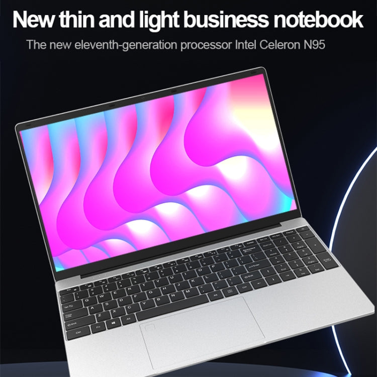 H15 15.6 inch Ultrathin Laptop, 16GB+128GB, Windows 11 Intel Processor N95 Quad Core, US Plug (Silver) - free shipping - PMc TechLife - Order now!