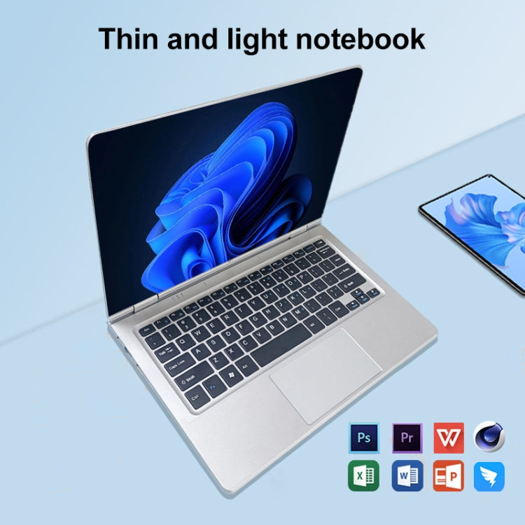 11.6 inch Touch Screen Yoga Laptop, 6GB+256GB, Windows 11 Intel Celeron N4020 Dual Core, EU Plug - free shipping - PMc TechLife - Order now!