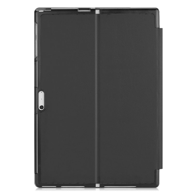 Custer Texture Horizontal Flip PU Leather Case for Microsoft Surface Pro 4 / 5 / 6 / 7 12.3 inch, with Holder & Pen Slot(Black) - Others by PMC TechLife | Online Shopping South Africa | PMC TechLife