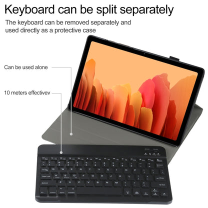 A500S Detachable Bluetooth Backlight Keyboard Ultrathin Horizontal Flip Leather Tablet Case with Holder for Samsung Galaxy Tab A7 10.4 (2020) T500 / T505(Black) - Samsung Keyboard by PMC Jewellery | Online Shopping South Africa | PMC Jewellery