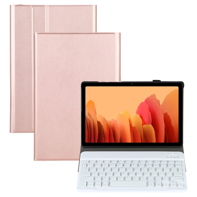 A500S Detachable Bluetooth Backlight Keyboard Ultrathin Horizontal Flip Leather Tablet Case with Holder for Samsung Galaxy Tab A7 10.4 (2020) T500 / T505(Rose Gold) - Samsung Keyboard by PMC Jewellery | Online Shopping South Africa | PMC Jewellery