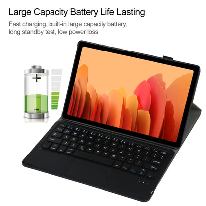 A500-A Detachable Bluetooth Keyboard Ultrathin Horizontal Flip Leather Tablet Case with Touchpad & Holder for Samsung Galaxy Tab A7 10.4 (2020) T500 / T505(Black) - Samsung Keyboard by PMC Jewellery | Online Shopping South Africa | PMC Jewellery